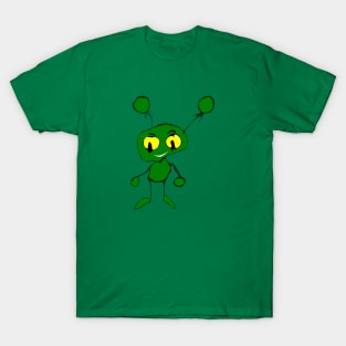 Green little alien monster T-Shirt